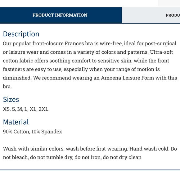 AMOENA Frances Wire-Free Front Closure Bra 2128 - Nude - Picture 4 of 12